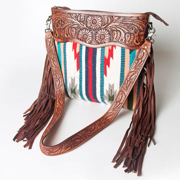 American Darling Signature Crossbody Hand Tooled Saddle Blanket Genuine Leather women bag western handbag purse